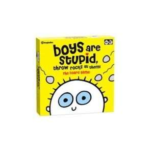  boys are stupid throw rocks at them board game: Toys 