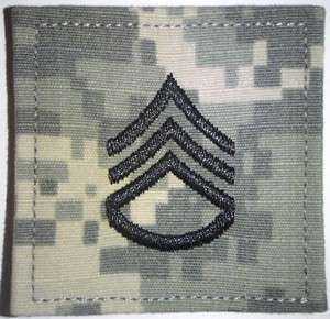 US Army ACU Rank E 6 Staff Sergeant Velcro Patch New  