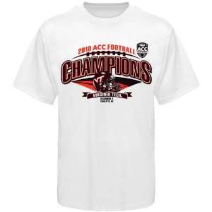  Champion Virginia Tech Hokies White 2010 ACC Champions 