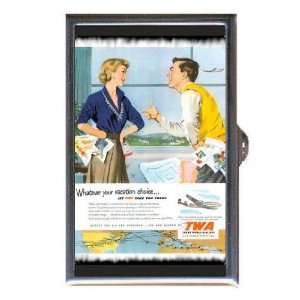  TWA Retro Ad Cute Couple Argue Coin, Mint or Pill Box 