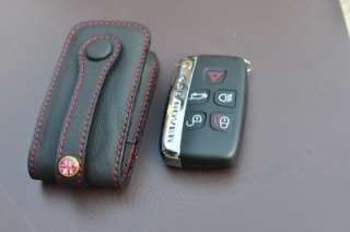 BK/R Genuine leather Key Fob Range Rover Land Rover Evoque Discovery 4 