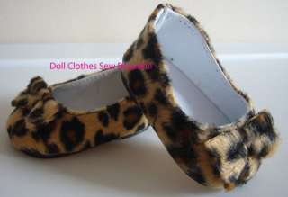 DOLL CLOTHES Fits American Girl Leopard Ballet Flats!!!  