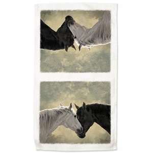 Hearts Desire Adeline Halverson Horses Western Tea Kitchen Towel 
