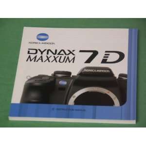   : konica minolta 7d maxxum orginal instruction manual: Camera & Photo