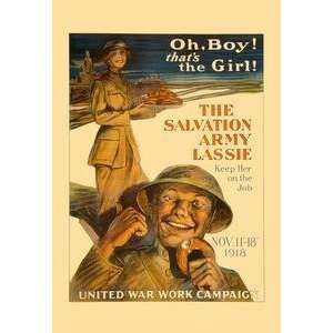    Vintage Art Salvation Army Lassie   01001 0