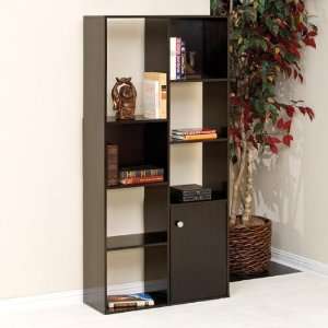   Sauder Market Park Bookcase in Black,Apricot: Furniture & Decor