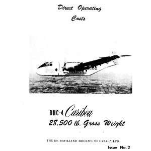   DHC 4 Caribou Aircraft Cost Manual De Havilland Canada Books