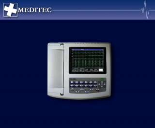   Channels 12 Leads ECG/EKG Electrocardiograph Machine Realtime Analysis
