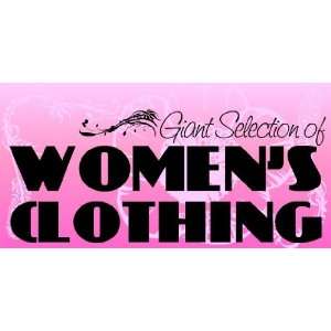   Vinyl Banner   Giant Selection of Womens Clothing 