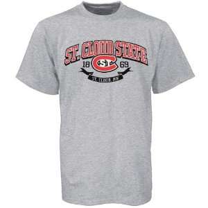  St. Cloud State Huskies Ash School Pride T shirt: Sports 