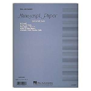    Hal Leonard Deluxe Pad Manuscript Paper Musical Instruments