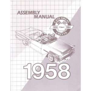  1958 CHEVROLET Assembly Manual Book Rebuild: Everything 