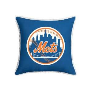  MLB New York Mets MVP MicroSuede Square Accent Pillows Set 