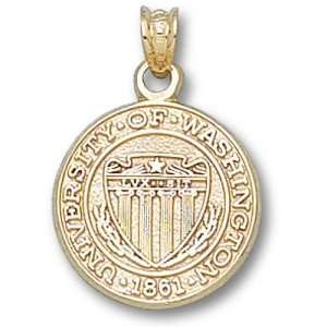 University of Washington Seal Pendant (Gold Plated):  