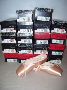 NEW LOT 18 PAIR CAPEZIO ARIAL PINK POINTE SHOES  