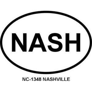  NASHVILLE Oval Bumper Sticker Automotive