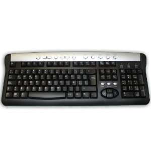  Spanish Keyboard PS2 Wired With USB Adapter   iOne 