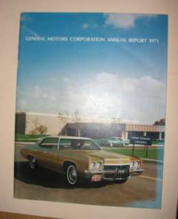 1971 GM Co. Annual Report Vehicle Emission Laboratory  