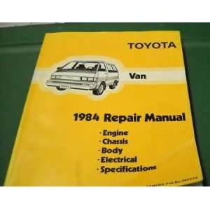  1984 Toyota Van Service Repair Shop Manual Oem 84: Books