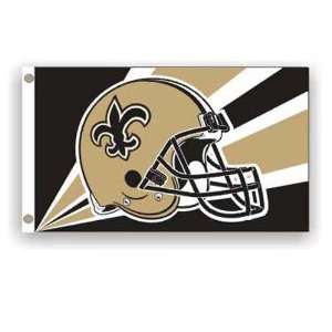 New Orleans Saints NFL Helmet Design 3x5 Banner Flag 