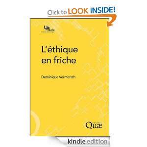 éthique en friche (Update Sciences & technologies) (French Edition 