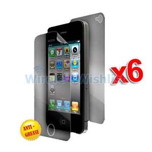 6X Front Back Anti Glare Matte LCD Screen Protector Covers for iPhone 