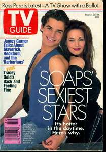 1993 TV Guide Soaps   Hunter Tylo/Antonio Sabato Jr.  