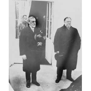  early 1900s photo William Howard Taft and Woodrow Wilson 