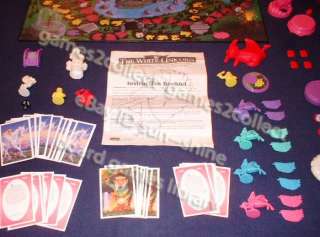 White unicorn board game 1995 by RoseArt   Princess treasures fantasy 