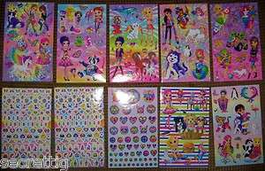 LISA FRANK Stickers Animals Unicorns Pegasus Girls Cats Puppies 