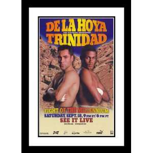  Oscar De La Hoya vs Trinidad 20x26 Framed and Double 