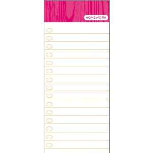  Zoomerang Pink Wood List Pad, 3 x 7 Inches (41557) Office 