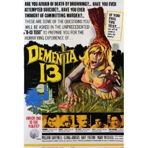  Dementia 13 (1963) 27 x 40 Movie Poster Style A