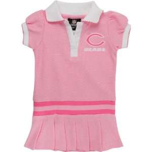   Bears Toddler Pink Rib Dropped Waist Polo Dress: Sports & Outdoors
