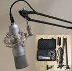 home podcast studio microphone record usb pc desk stand location