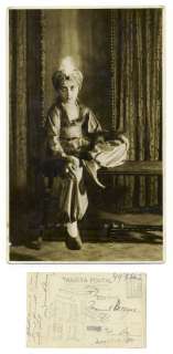 CUTE BOY as Aladdin Arabian carnival costume PHOTO 1931  