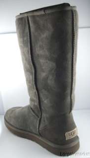 Authentic UGGS Gray Classic Tall Boots Size 9 Excellent Cond Box MSRP 