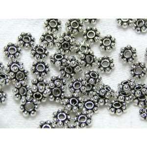  50 5mm Bali Type Daisy Spacers Arts, Crafts & Sewing