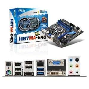  MSI ATX Intel P67 Socket 1155 H67MAE45B3 Electronics
