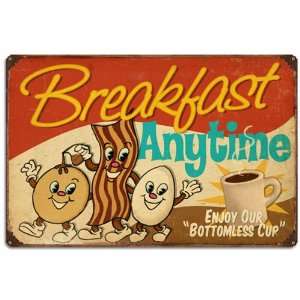  Retro Breakfast Large Tin Sign