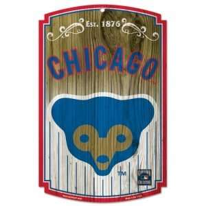  Chicago Cubs MLB Wood Sign Bear Logo