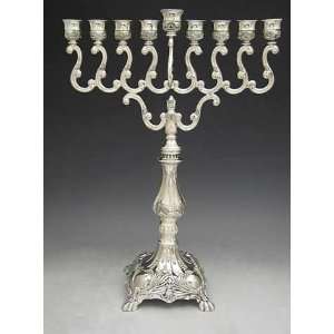    Extral Large Silver Plated Traditional Menorah 
