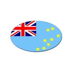  Tuvalu Flag oval sticker 