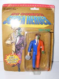 1990 DC Comic Super Heroes TWO FACE coin flipping MIP  