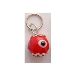  Red Glass Evil Eye Pendant 