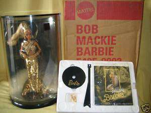BOB MACKIE GOLD BARBIE IN CASE w/ORIGINAL SHIPPER *NEW*  