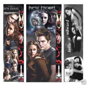 Set TWILIGHT BOOKMARKS Edward Bella Movie HOLDER DVD  
