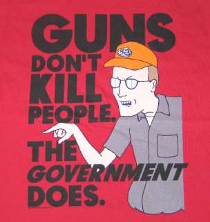 King of the Hill, Dale Guns Dont Kill People T Shirt  