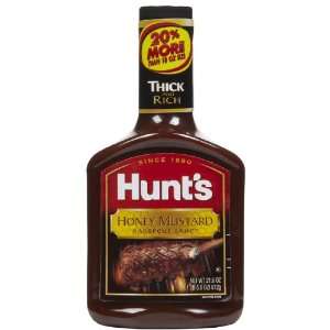 Hunts BBQ Sauce Honey Mustard 21 oz:  Grocery & Gourmet 
