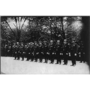  Police parade,New York City: Honor men,NYC,1908,in uniform 